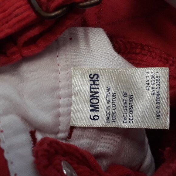 OSHKOSH Girl Scotty Dog Corduroy Bib Overalls - Picture 5 of 10